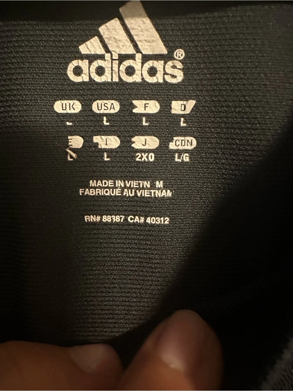 adidas Men's Black Tee with White Mesh Sleeves and Yellow Neck Accent Size L